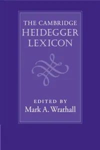 The Cambridge Heidegger Lexicon_cover