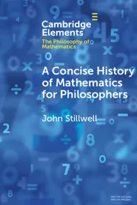 A Concise History of Mathematics for Philosophers_cover