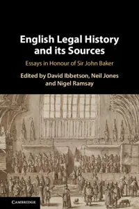 English Legal History and its Sources_cover