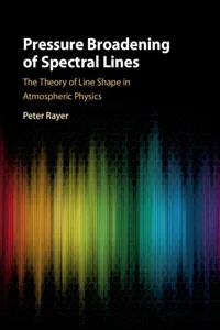 Pressure Broadening of Spectral Lines_cover