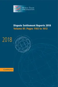 Dispute Settlement Reports 2018: Volume 3, Pages 1165 to 1612_cover