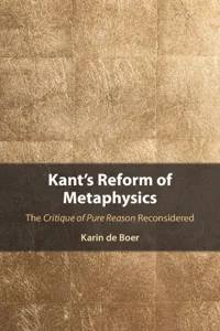 Kant's Reform of Metaphysics_cover