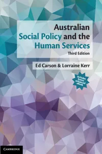 Australian Social Policy and the Human Services_cover