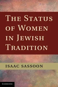 The Status of Women in Jewish Tradition_cover