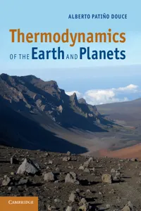 Thermodynamics of the Earth and Planets_cover