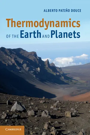 Thermodynamics of the Earth and Planets