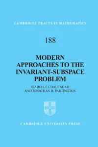 Modern Approaches to the Invariant-Subspace Problem_cover