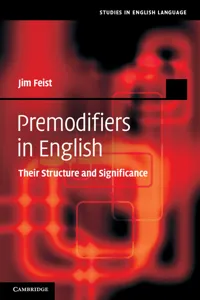 Premodifiers in English_cover