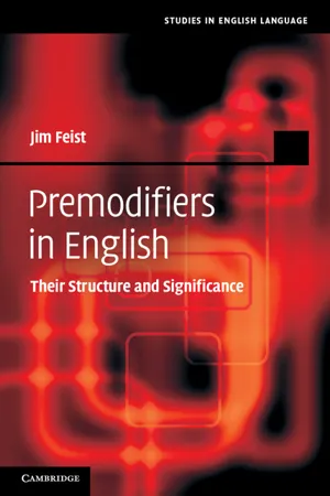 Premodifiers in English