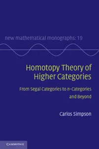 Homotopy Theory of Higher Categories_cover