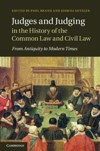 Judges and Judging in the History of the Common Law and Civil Law_cover