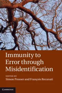 Immunity to Error through Misidentification_cover