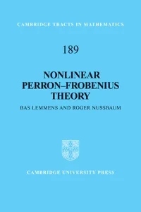 Nonlinear Perron–Frobenius Theory_cover