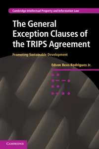 The General Exception Clauses of the TRIPS Agreement_cover