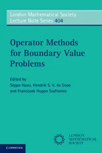 Operator Methods for Boundary Value Problems_cover