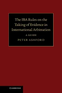 The IBA Rules on the Taking of Evidence in International Arbitration_cover