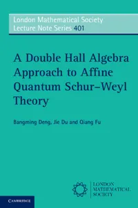 A Double Hall Algebra Approach to Affine Quantum Schur–Weyl Theory_cover