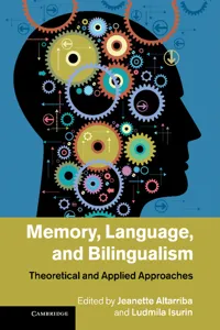 Memory, Language, and Bilingualism_cover