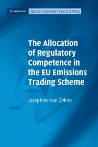 The Allocation of Regulatory Competence in the EU Emissions Trading Scheme_cover