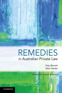 Remedies in Australian Private Law_cover