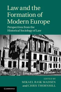 Law and the Formation of Modern Europe_cover