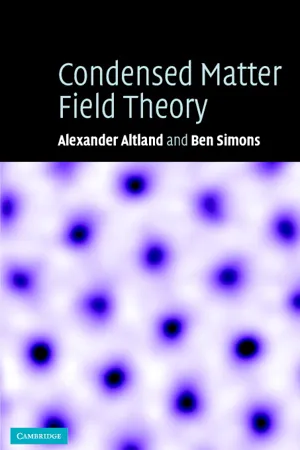 Condensed Matter Field Theory