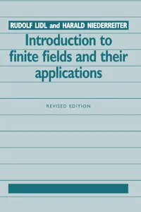 Introduction to Finite Fields and their Applications_cover