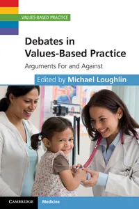 Debates in Values-Based Practice_cover