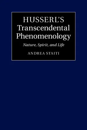 Husserl's Transcendental Phenomenology