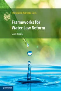 Frameworks for Water Law Reform_cover