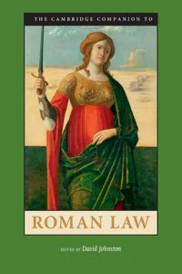 The Cambridge Companion to Roman Law_cover