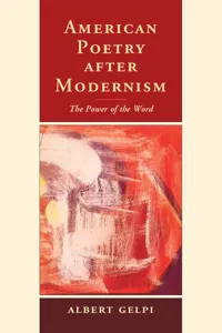 American Poetry after Modernism_cover