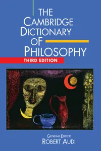 The Cambridge Dictionary of Philosophy_cover