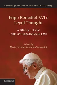 Pope Benedict XVI's Legal Thought_cover