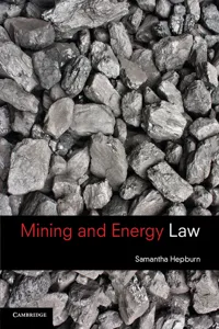 Mining and Energy Law_cover