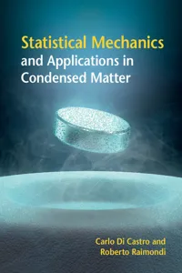 Statistical Mechanics and Applications in Condensed Matter_cover