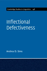 Inflectional Defectiveness_cover