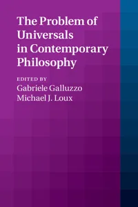 The Problem of Universals in Contemporary Philosophy_cover