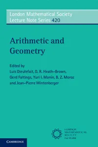 Arithmetic and Geometry_cover