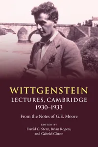 Wittgenstein: Lectures, Cambridge 1930–1933_cover