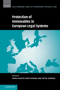 Protection of Immovables in European Legal Systems_cover