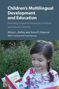 Children's Multilingual Development and Education_cover