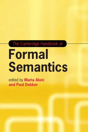 The Cambridge Handbook of Formal Semantics