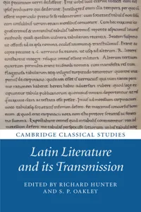 Latin Literature and its Transmission_cover