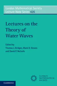 Lectures on the Theory of Water Waves_cover