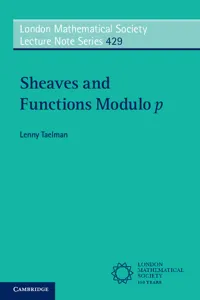 Sheaves and Functions Modulo p_cover