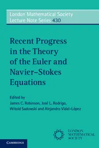 Recent Progress in the Theory of the Euler and Navier–Stokes Equations_cover