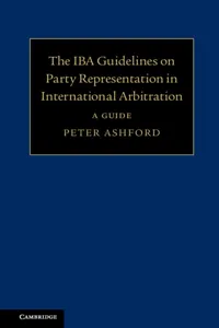 The IBA Guidelines on Party Representation in International Arbitration_cover
