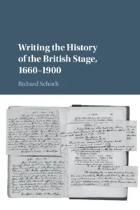 Writing the History of the British Stage_cover