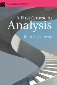 A First Course in Analysis_cover